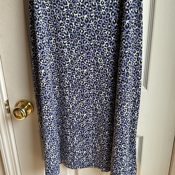 NWT CHARMOUR COOL PURPLE BLACK BEIGE ANIMAL PRINT CHEMISE PJ GOWN 2X - Picture 7 of 8